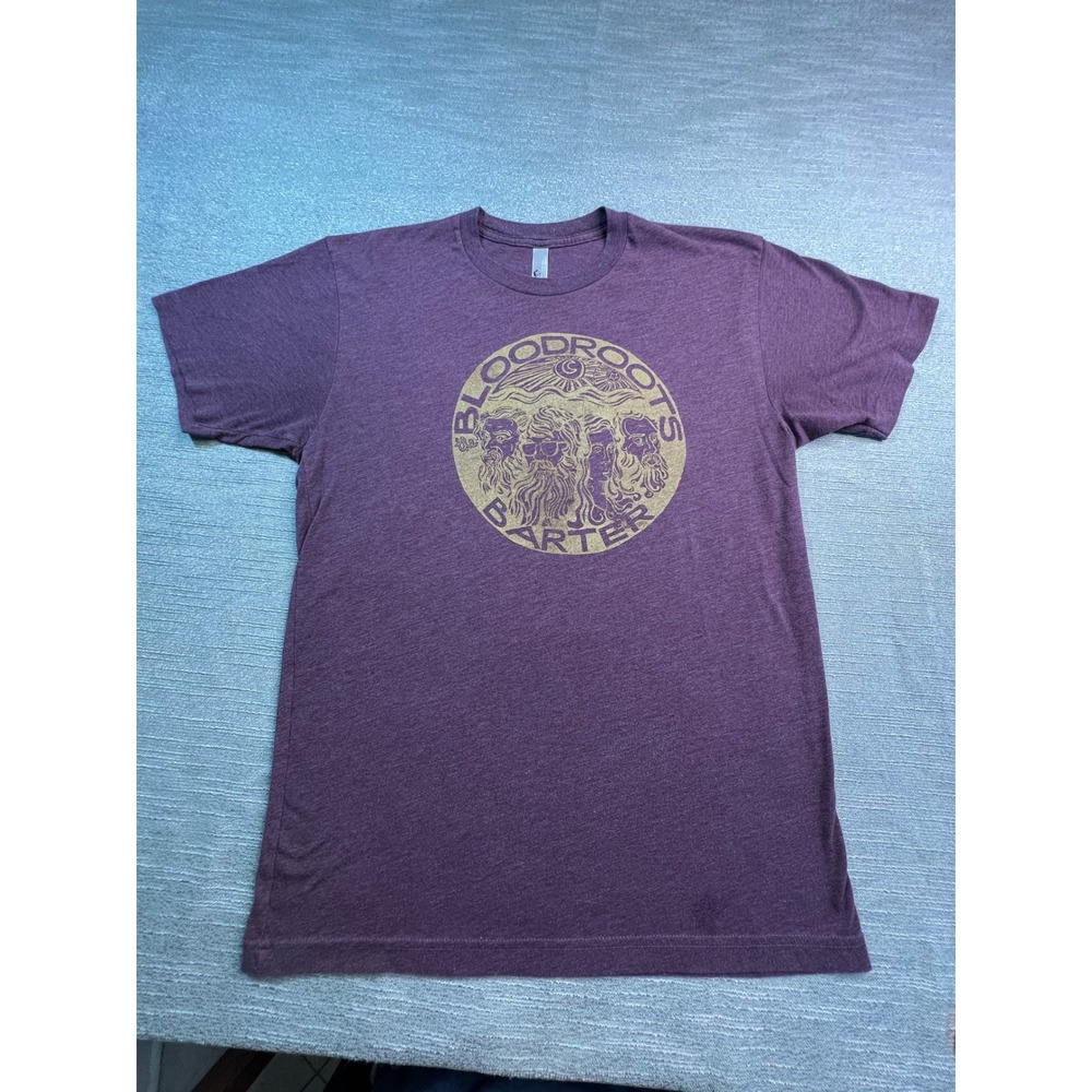 Bloodroots Barter American Apparel Graphic T-Shirt Mens Medium Purple Heather
